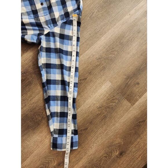 L.L. Bean mens XL performance plaid flannel shirt button up chest pocket LS - Picture 6 of 7